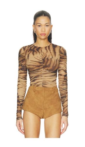 Brea Long Sleeve Bodysuit in Multi. - size 10 (also in 12, 2, 4, 6, 8) - Bardot - Modalova