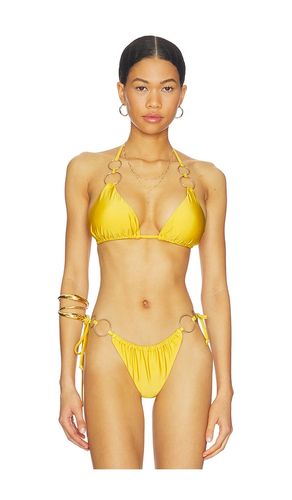 Leala Ring Detail Bikini Top in Yellow. - size L (also in M, S) - Bardot - Modalova