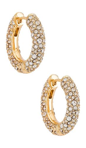 Carina Huggie Hoops in Metallic Gold - BaubleBar - Modalova
