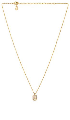 Collar con inicial de perla en color oro metálico talla G en - Metallic Gold. Talla G (también en H, O) - BaubleBar - Modalova