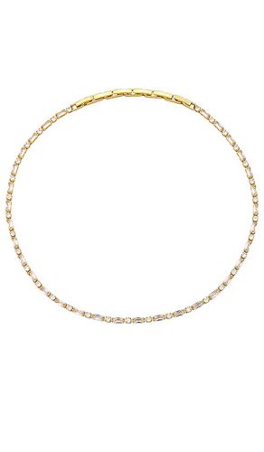 Collar de tenis ajustable kelli en color oro metálico talla all en - Metallic Gold. Talla all - BaubleBar - Modalova