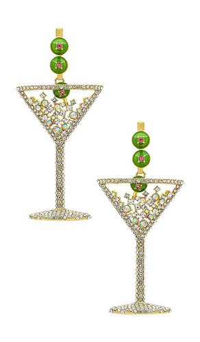 Pendientes vistosos dirty martini en color oro metálico talla all en & - Metallic Gold. Talla all - BaubleBar - Modalova