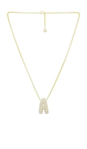 Pave Bubble Initial Necklace in . Size S - BaubleBar - Modalova