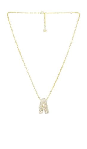 Pave Bubble Initial Necklace in . Taglia K, M, S - BaubleBar - Modalova