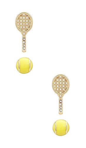 Conjunto de aretes tennis en color oro metálico talla all en - Metallic Gold. Talla all - BaubleBar - Modalova