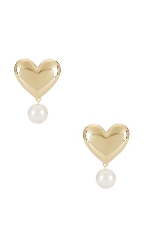 Heart Stud With Pearl Earrings in - BaubleBar - Modalova