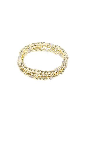 Alternating Pave Pisa Bracelet Set Of 3 in - BaubleBar - Modalova