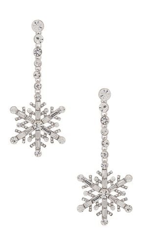 Snowflake Linear Drop Earring in - BaubleBar - Modalova