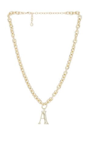 Initial Chain Necklace in Metallic . - size B (also in A, C, E, H, J, K, L, M, N, P, R, S) - BaubleBar - Modalova