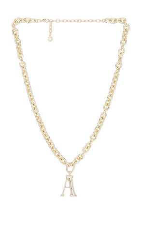 Initial Chain Necklace in . Taglia A, C, E, H, J, K, L, M, N, P, R, S - BaubleBar - Modalova