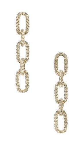 Nova Chain Earrings in Metallic Gold - BaubleBar - Modalova