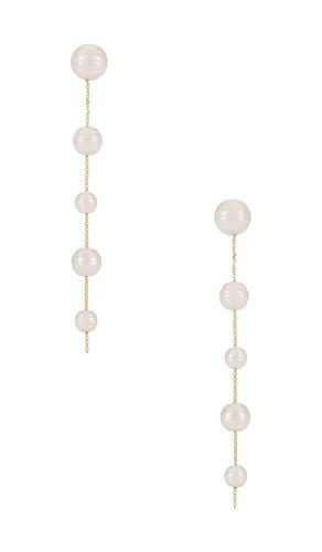 Pendientes largos pearl en color ivory talla all en - Ivory. Talla all - BaubleBar - Modalova