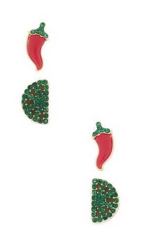 Chili Lime Earrings Set in - BaubleBar - Modalova