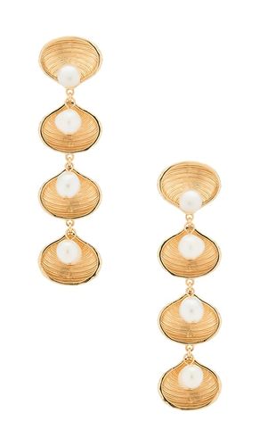 Margaret Statement Earrings in Metallic Gold - BaubleBar - Modalova