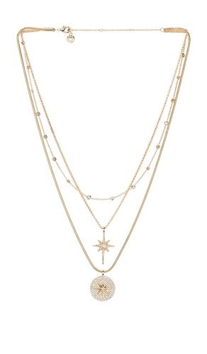 Collar superpuesto lyra celestial en color oro metálico talla all - BaubleBar - Modalova