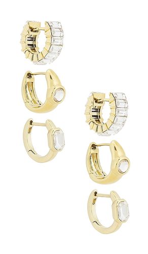 Tyra waterproof earring set in color metallic gold size all - BaubleBar - Modalova