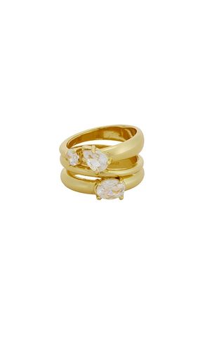 Angela Gold Ring Set in . Taglia 6. Also in 7, 8 - BaubleBar - Modalova