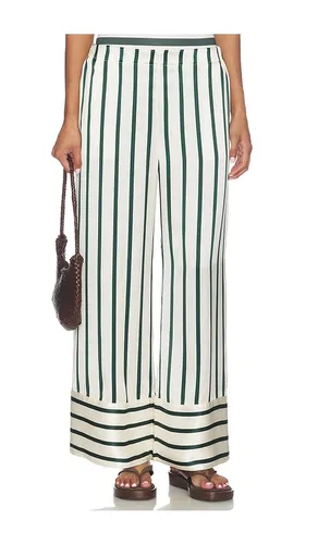 Cannes Silk Pant in Green. - size 0 (also in 3, 4) - Bondi Born - Modalova