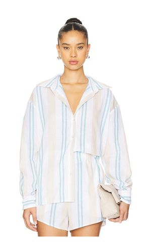 Arezzo Classic Top in White,Baby Blue. - size L (also in M, S, XS) - Bondi Born - Modalova