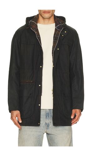 Icons Tartan Durham Wax Jacket in Grey. - size S (also in M, L, XL/1X) - Barbour - Modalova