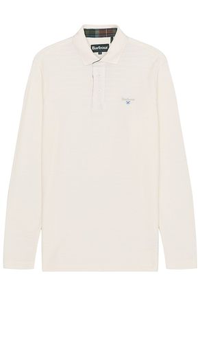 Cramlington Long Sleeve Polo in Cream. - size L (also in M) - Barbour - Modalova