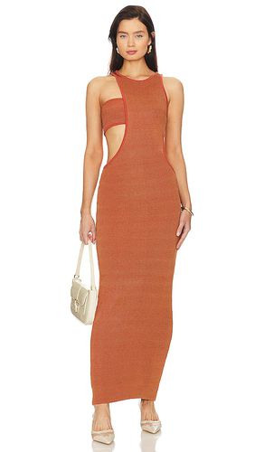 Maxivestido con cortes julia en color burnt orange talla M en - Burnt Orange. Talla M (también en XS) - Baobab - Modalova