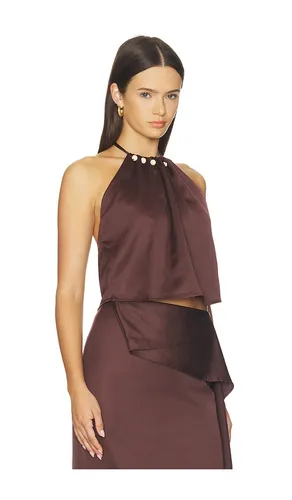 Lorena top en color marrón talla L (también en M, S, XS) - Baobab - Modalova