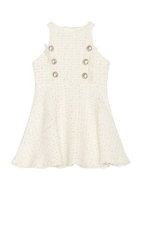 Kids Roma Boucle Dress in Ivory. - size 4 (also in 6) - Bardot Junior - Modalova