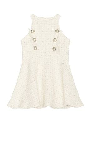 Kids Roma Boucle Dress in Ivory. - size 6 (also in 7) - Bardot Junior - Modalova