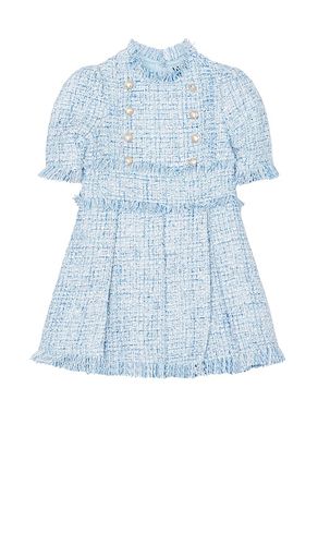 Kids Brielle Boucle Dress in Baby Blue. - size 4 (also in 5, 6, 7) - Bardot Junior - Modalova