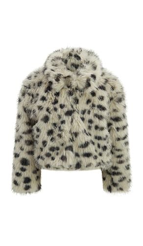 Kids Leo Faux Fur Coat in Grey. - size 4/5 (also in 6/7) - Bardot Junior - Modalova