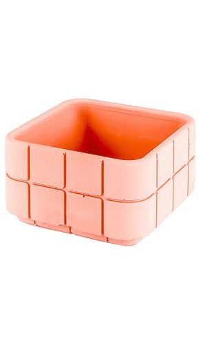 Tile Square Pot in Pink - Block Design - Modalova