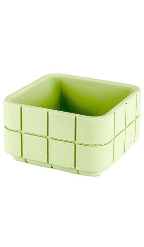 Tile Square Pot in Green - Block Design - Modalova