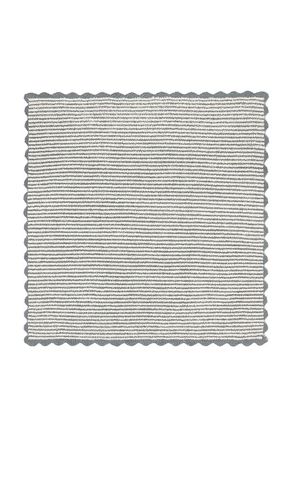 Kids Cozychic Stripe Scallop Receiving Blanket 30x30 in - Barefoot Dreams - Modalova
