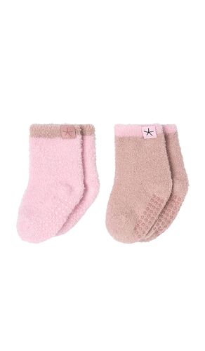 Set de calcetines con ribete para bebé cozychic en color multi talla all - Barefoot Dreams - Modalova