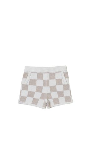 Toddler Cozychic Cotton Checkered Short in Beige. - size 2/3T (also in 4/5T) - Barefoot Dreams - Modalova