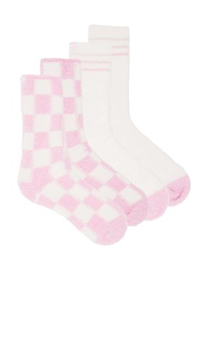 CozyChic Barbie 2 Pair Sock Set in Pink - Barefoot Dreams - Modalova