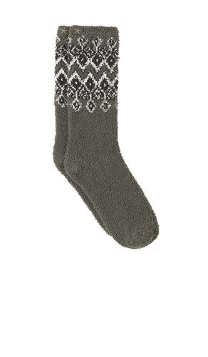 CozyChic Fair Isle Sock in Grey - Barefoot Dreams - Modalova