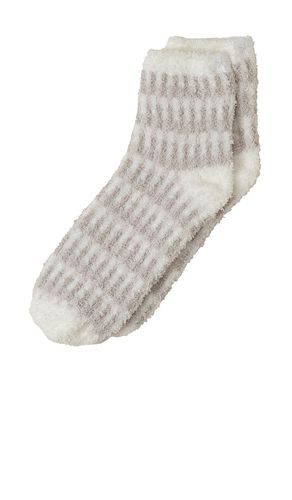 CozyChic Stripe Geo Tennis Socks in Beige - Barefoot Dreams - Modalova