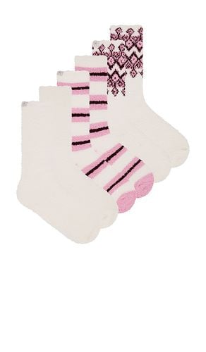 X REVOLVE CozyChic 3 Pair Winter Sock Set in Pink - Barefoot Dreams - Modalova