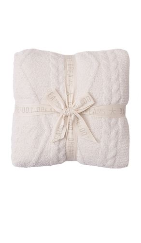 CozyChic Fisherman Cable Throw in - Barefoot Dreams - Modalova