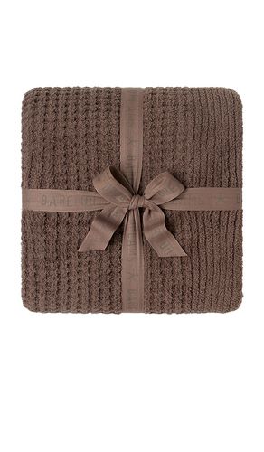 CozyChic Waffle Throw in Tan - Barefoot Dreams - Modalova