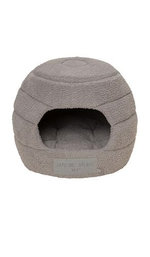 CozyChic 2 in 1 Collapsible Pet Cave in Charcoal - Barefoot Dreams - Modalova