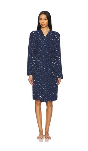 Ultra Soft Rib Piped Robe in Navy. - size L (also in M, S, XL, XS) - Barefoot Dreams - Modalova