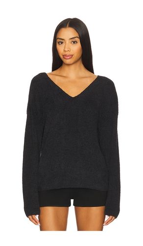CozyChic Lite Ribbed V Pullover With Back Tie in . Größe S. Also in XS - Barefoot Dreams - Modalova