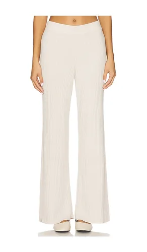 CozyChic Ultra Lite Lurex Rib Wide Leg Pant in Tan. - size M (also in S, XL) - Barefoot Dreams - Modalova