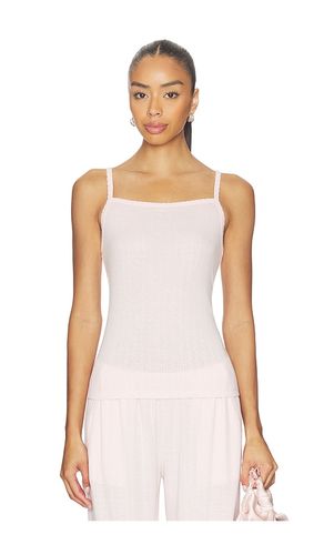 Pointelle Rib Tank With Scallop Trim in . Taglia L. Also in M, S, XL - Barefoot Dreams - Modalova