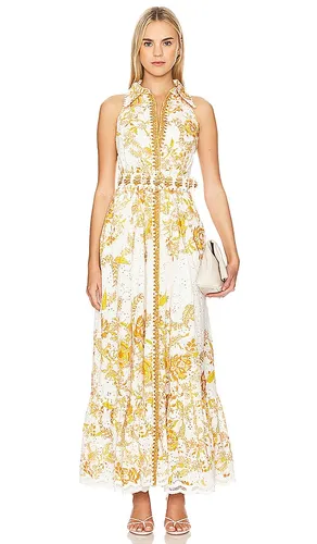 Belted Maxi Dress in Ivory. - size M (also in L, XL) - HEMANT AND NANDITA - Modalova