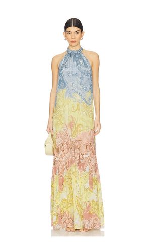 Long Dress in Blue,Yellow. - size L (also in M, S, XL, XS, XXS) - HEMANT AND NANDITA - Modalova