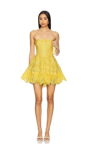 Short Dress in Mustard. - size L (also in M, S, XL) - HEMANT AND NANDITA - Modalova